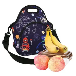 Factory price waterproof neoprene girl school bag women and lunch bag set for kids