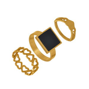 R.Gem. <span class=keywords><strong>Set</strong></span> di <span class=keywords><strong>anelli</strong></span> da dito per donna e ragazza con nodo a snodo in acciaio inossidabile placcato oro 18 carati Boho <span class=keywords><strong>Vintage</strong></span> Nail Midi Knuckle - Product Image 6