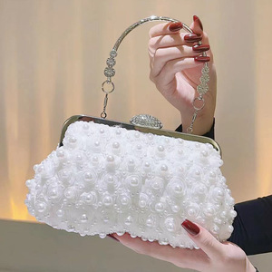 High Quality Luxury Classic <b>Wedding</b> Pearl Evening Bags With Chain Waist Ladies <b>Clutch</b> Party Hand Cosmetic Bag - Product Image 5