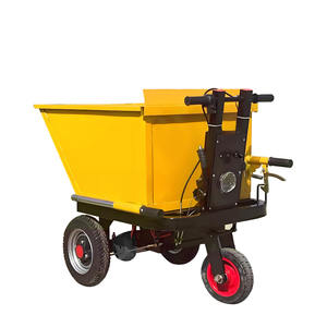 Petit véhicule de transport de cendres de camion à benne basculante électrique à trois roues pour le chariot à plate-forme d'acier inoxydable d'outils de chantier - Product Image 5