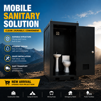 Nouvelle Cabine Sanitaire Modulaire Écologique Préfabriquée Portable avec Toilettes et Lavabo pour Utilisation Extérieure, Chantiers de Construction, Événements et Camps