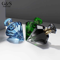 Flacon de parfum de luxe personnalisé G&S, emballage en verre, flacon diffuseur, flacon de parfum en forme de cœur de luxe, flacon vaporisateur de parfum
