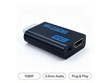 Adaptateur HD 1080P pour Wii 2 avec sortie audio 3,5 mm, personnalisable OEM, 1080P avec audio pour Nintendo Wii vers écran HD
