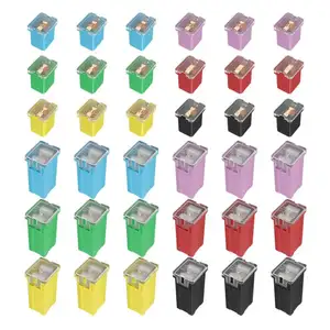 Jcase Fuse Automotive Tall/Standard and Low Profile 20A 30A 40A 50A 60A 80A Jcase Box Shaped Fuses Assortment Kit for Trucks Car