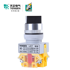 Tengen LAY7 Rotary <b>Switch</b> AC380V DC220V 2.5A 0.3A 2NO Changeover Button 10A 660V - Product Image 1