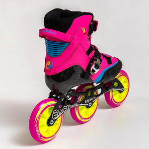 Patines de Carreras Profesionales Populares al por Mayor, Ajustables, Talla Estadounidense, Chasis de Aluminio, Diseño Moderno de Carbono, YQ-S2D en Línea S - Product Image 2