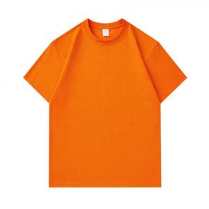 تي شيرت مخصص طراز hwuy جي إس إم للرجال قطن عرض رائع جودة عالية حجم كبير عينة مجانية تصنيع ملابس رجالية فارغة - Product Image 4