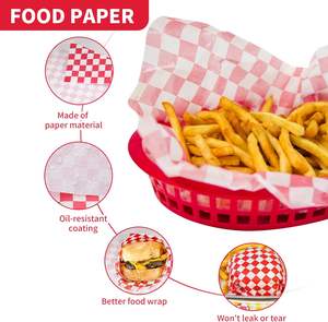 Papel para Envolver Alimentos con Recubrimiento de PE de Grado Alimenticio, Papel para Envolver Hamburguesas y Sándwiches, Impresión Personalizada - Product Image 4