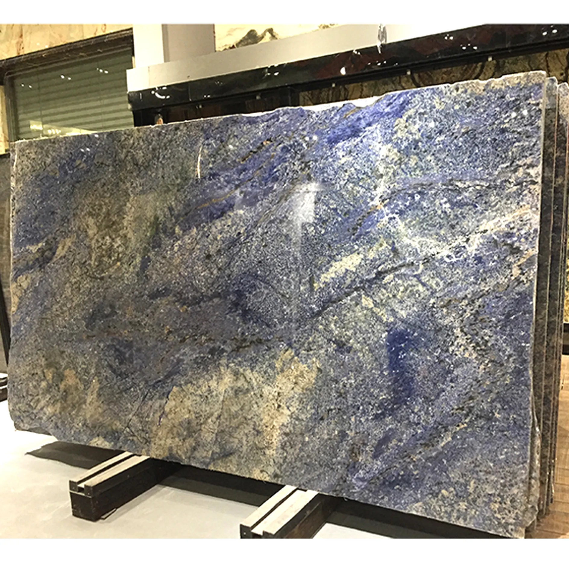 青ブラジルazul bahia花崗岩タイル価格フィリピン60x60/平方メートル輸出価格