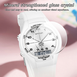 Reloj Digital Sanda 6320 con Doble Pantalla para Hombre, Deportivo, Analógico-Digital, Luminoso, LED, Cronógrafo, Alarma, Resistente al Agua 50M - Product Image 3