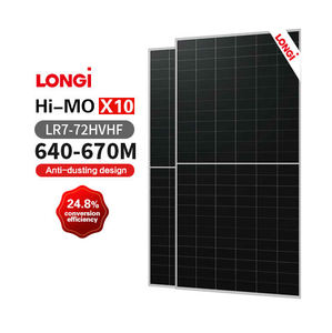 แผงโซลาร์เซลล์โมโนแบบกระจกสองชั้นครึ่งเซลล์ Hi-Mo X10 Guardian Anti-Dust LR7-72HVD 655W ประสิทธิภาพสูง - Product Image 1