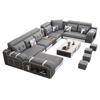 Canapé en tissu sans lavage, salon, combinaison simple, moderne, grand appartement, coin, canapé en tissu anti-griffes pour chat, meubles