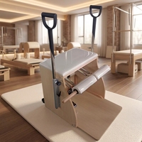 Chaise Wunda de Pilates en bois GELILAI - Équipement de fitness et de bien-être réglable pour usage commercial, portable, pour l'entraînement de la force du tronc
