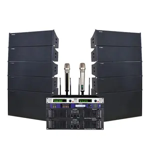 2024 New Outdoor Concert Stage PA System Dual 10-Inch Full-Range DJ Speakers Professional Line Array Sound Equipment
