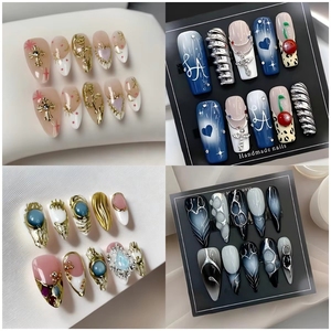 <span class=keywords><strong>Uñas</strong></span> Postizas <span class=keywords><strong>Francesas</strong></span> Largas <span class=keywords><strong>Cuadradas</strong></span> con Diseño Floral 3D, 10 Piezas, <span class=keywords><strong>de</strong></span> Alta Calidad, Tendencia <span class=keywords><strong>de</strong></span> Verano, Hechas a Mano, Venta al Por Mayor - Product Image 1
