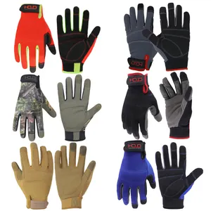 Hand Gloves Gloves PRI Factory Brand Custom Wholesale Microfiber Fabric Construction Mechanic Safety Touch Screen Tactical Training Work Gloves