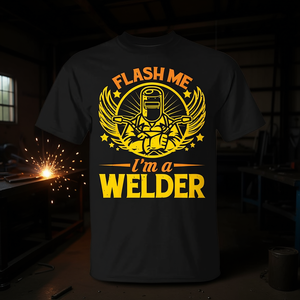 T-shirt Flash Me I'm A Welder pour les soudeurs, vêtements de travail - Product Image 3