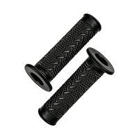 Poignées de guidon de moto en caoutchouc antidérapantes, absorbant les chocs, ajustement universel, accessoires pour Scooter, ATV, moto tout-terrain