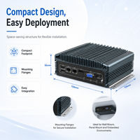 Mini PC Silencioso y Compacto con Amplios Puertos de Entrada/Salida, LAN, USB, COM, HD, VGA y Almacenamiento para Automatización Empresarial, Compatible con Windows y Linux
