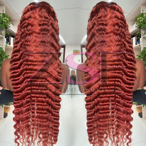 ขายส่ง # วิกผมหน้าผากลูกไม้ HD ขนาด 13x4 สี 4/350  แบบถอนขนแล้ว  วิกผมหน้าผากลูกไม้โปร่งใส 13x6  แบบลอนลึก  วิกผมแบบไม่ต้องใช้กาว  ทำจากผมแท้ - Product Image 5