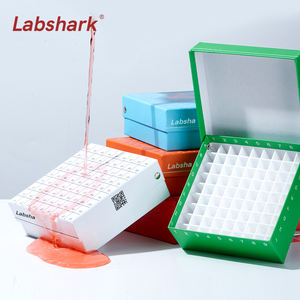 Labshark Cryo Rack Boîte de cryoconservation en papier Boîte de rangement d'échantillons en papier Couvercle rabattable Fournitures de laboratoire - Product Image 4