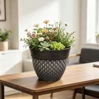 Pot Bunga Rustic Elegan Premium Kokoh Serbaguna untuk Taman Luar Ruangan dan Dalam Ruangan