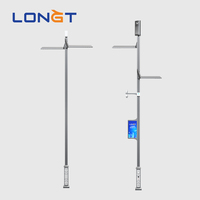 Lámpara Solar LED Inteligente para Calle y Carretera, IP66, Aluminio, Solución de Iluminación Multifuncional, Certificación ROHS, Garantía de 3 Años