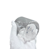 Bouteille en verre vide de 250 ml de forme ronde de haute qualité pour diffuseur domestique avec bouchon à vis