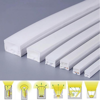 Diffuseur de lumière en silicone pour bande néon, surface lisse, résistance chimique, protège efficacement le panneau LED tout en maintenant une forte luminosité