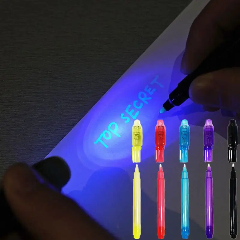 Khy Goedkope Groothandel Uv Led Light Magic Pen Onzichtbare Inkt Pen