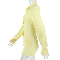 Robe Quotidienne Ample à Col en V et Jupe Plissée Amincissante Couleur Unie pour Femme 2026