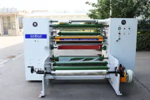 Stationery Tape Slitting Rewinding Machine With Super Clear Press Roller