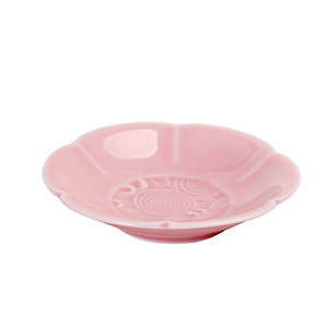Assiette en céramique pour thé et pâtisserie, forme de fleur à six pétales, motif nuage porte-bonheur, pour utilisation en salon de thé ou lors de fêtes, origine Dehua - Product Image 5