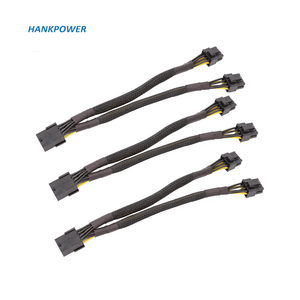 Cable Adaptador Divisor de GPU <span class=keywords><strong>PCI</strong></span> <span class=keywords><strong>Express</strong></span> de <span class=keywords><strong>8</strong></span> Pines Hembra a Doble <span class=keywords><strong>8</strong></span> Pines (6+2) Macho, 20 cm, 18AWG con Funda - Product Image 1