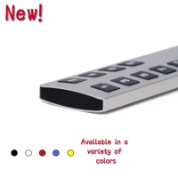 Control Remoto Inalámbrico RF 433MHz de Largo Alcance para Hogar Inteligente, 9 Botones, Color Plata y Negro, Código de Aprendizaje Universal, Metálico, 10m