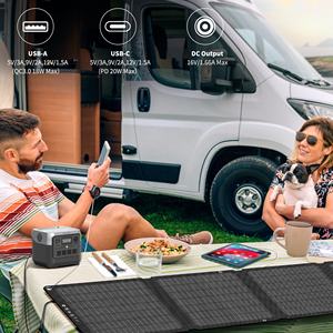 Panneau solaire pliable en ETFE de 30W, <span class=keywords><strong>chargeur</strong></span> de panneaux solaires portables pour téléphone portable, camping en plein air, panneau de charge photovoltaïque - Product Image 3