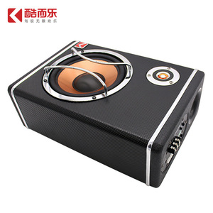 ซับวูฟเฟอร์ติดรถยนต์ Cooler Music ขนาด 8 นิ้ว แบบแอคทีฟ 12V กล่องไม้บางพิเศษ เสียงโมโน - Product Image 1