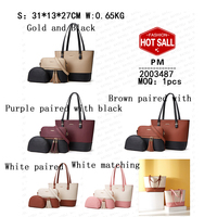 2023 Modische Neue Einfarbige Mutter-Kind-Tasche Dreiteiliges Set Günstiger Preis Damenhandtasche Minimalistische Schultertasche