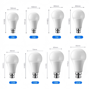 Лампа светодиодная для дома, 165-265 В, 3 Вт, 5 Вт, 7 Вт, 9 Вт, 12 Вт, 15 Вт, 18 Вт, 24 Вт, E27, B22 - Product Image 2