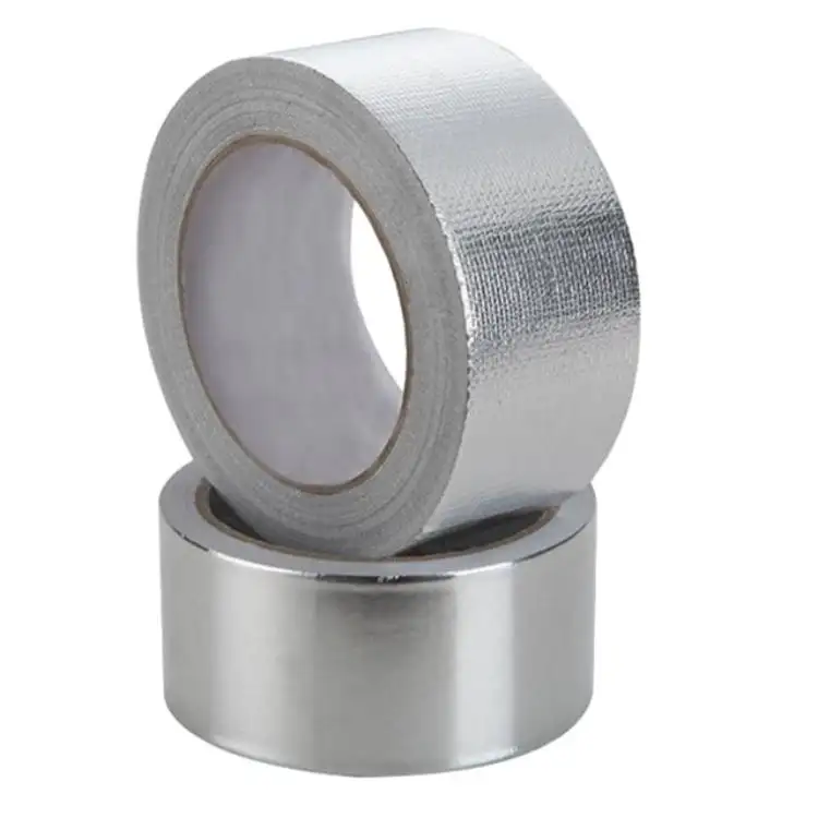 Conducto impermeable de aluminio Conducto de fibra conductora Conducto de aislamiento adhesivo Tela de fibra adhesiva Tela de vidrio Cinta de papel de aluminio