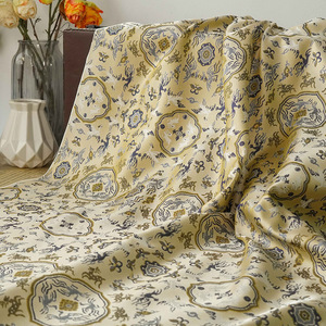 Kain brokat Jacquard desain bunga antik klasik kualitas tinggi baru untuk tas kostum tekstil rumah tradisional - Product Image 1
