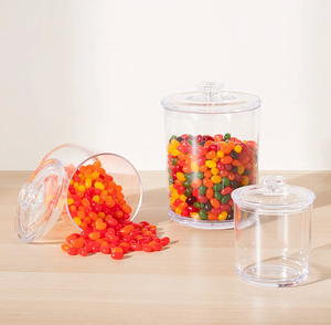 <span class=keywords><strong>Set</strong></span> Minimalista Youngever per il Ritorno a Scuola, <span class=keywords><strong>3</strong></span> Barattoli in Vetro Trasparente Multifunzione per Alimenti da 60oz, 30oz, 15oz con Coperchi, Contenitori per Condimenti - Product Image 5