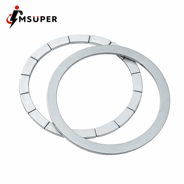Custom NdFeB Segmented Magnet Ring Wireless Charger Transmitter MagSafe Phone Case Holder Multi-pole Arc Magnets OEM ODM Supply