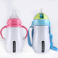 FAYREN Biberon de lait isolé portable en acier inoxydable pour bébé