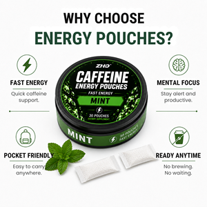 ผู้ผลิตซองกาแฟคาเฟอีนเพิ่มพลังงานแบบ OEM/ODM |   ซองพลังงานกัวรานาแบรนด์ส่วนตัว |   ตัวอย่างอาหารเสริมแบบไม่มีนิโคตินสำหรับขายส่ง - Product Image 2