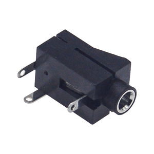 PJ-302B ช่องเสียบแจ็คเสียงสเตอริโอขนาด 3.5 มม., แบบติดตั้ง DIP แนวตั้ง 3 ขา, ตัวเรือนพลาสติกพร้อมหน้าสัมผัสทองเหลืองภายใน - Product Image 4