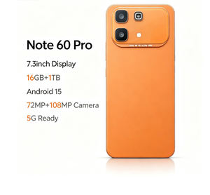 โทรศัพท์มือถือ Note 60 Pro หน้าจอ 7.3 นิ้ว 16GB+1TB ระบบปฏิบัติการ Android 15 รองรับ 5G มีตัวเลือกสี 2 สี กล้อง 72MP+108MP - Product Image 3