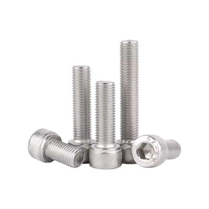 304 Stainless Steel Cylindrical Head Fine Thread Socket Screws M3 M4 M5 M6 M8 Metric Grade 8.8 DIN912-1983 - Product Image 2