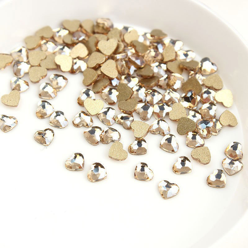 coeur 3mm champagne