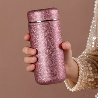 Botol Vakum Mini 220ML dengan Lapisan Dalam Keramik Tekstur Titanium, Tumbler Teh Portabel Anti Bocor untuk Perjalanan Kantor Saku